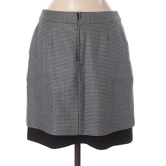 Vince Camuto Houndstooth Skirt Size 6 - Picture 2 of 9